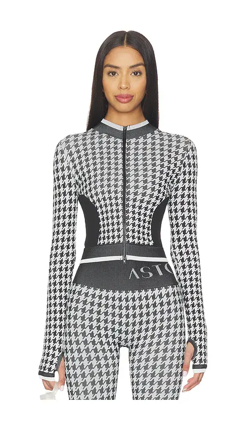Astoria Seamless Knit Zip Up Jacket | Thumbnail 2