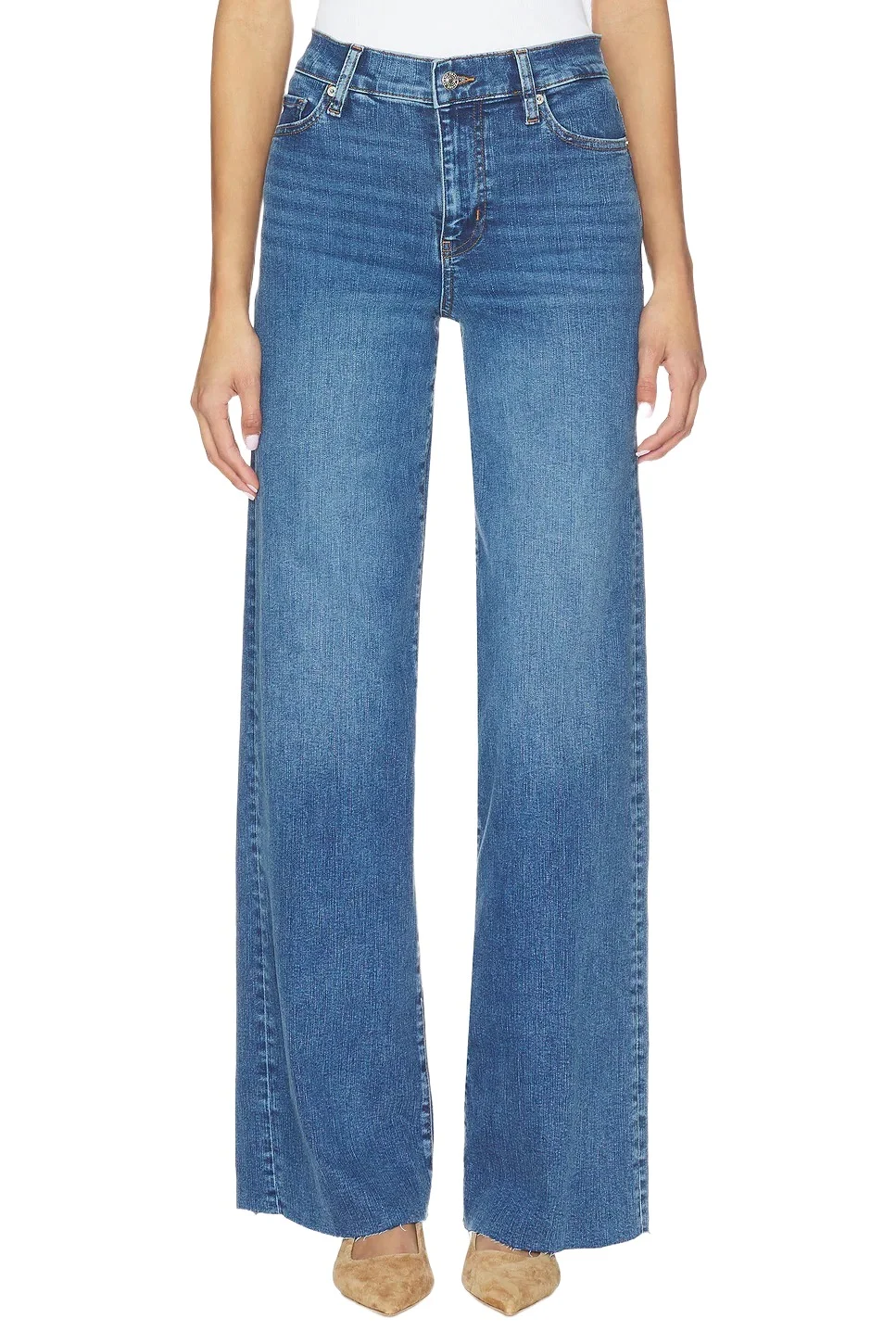 Le Slim Palazzo Long Jeans