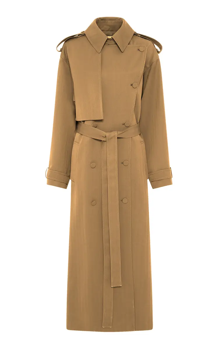Tellus Double-Breasted Virgin-Wool Coat Tellus Double-Breasted Virgin-Wool Coat