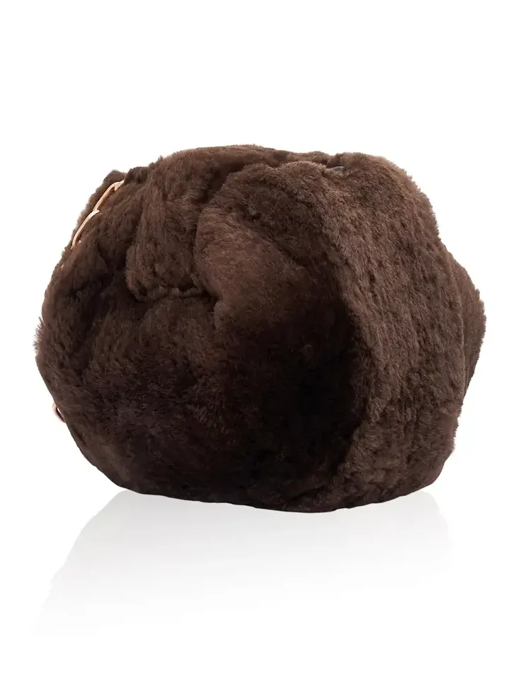 Soft Demi Shearling Clutch
