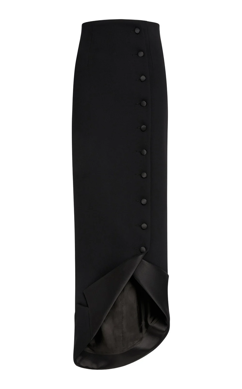 A.W.A.K.E. MODE Tailored Button-Front Maxi Skirt