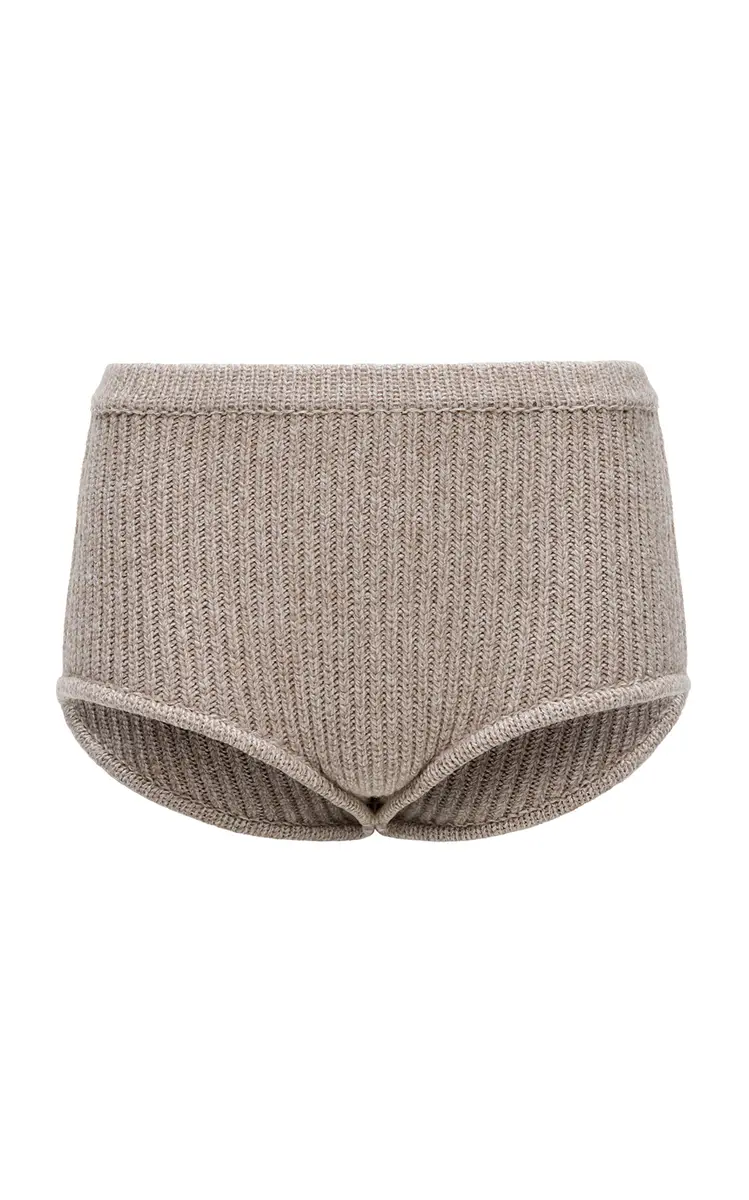 Magda Butrym Knitted Wool Shorts