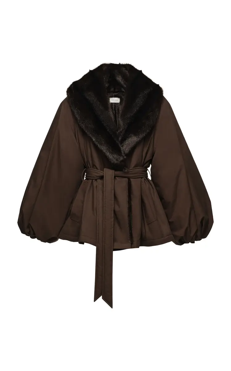 Magda Butrym Plush-Trimmed Nylon Puff Jacket | Thumbnail 2