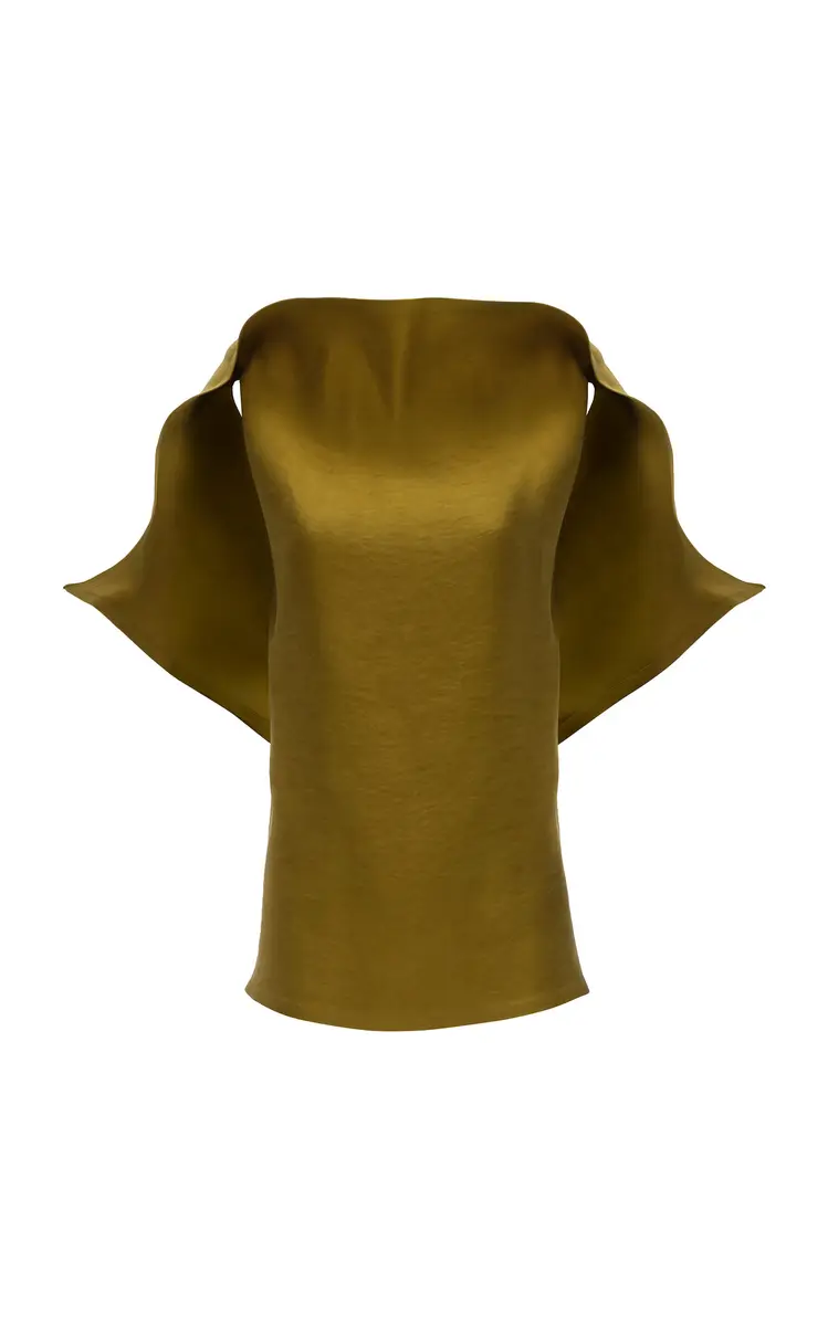 Magda Butrym Sculpted Silk Top