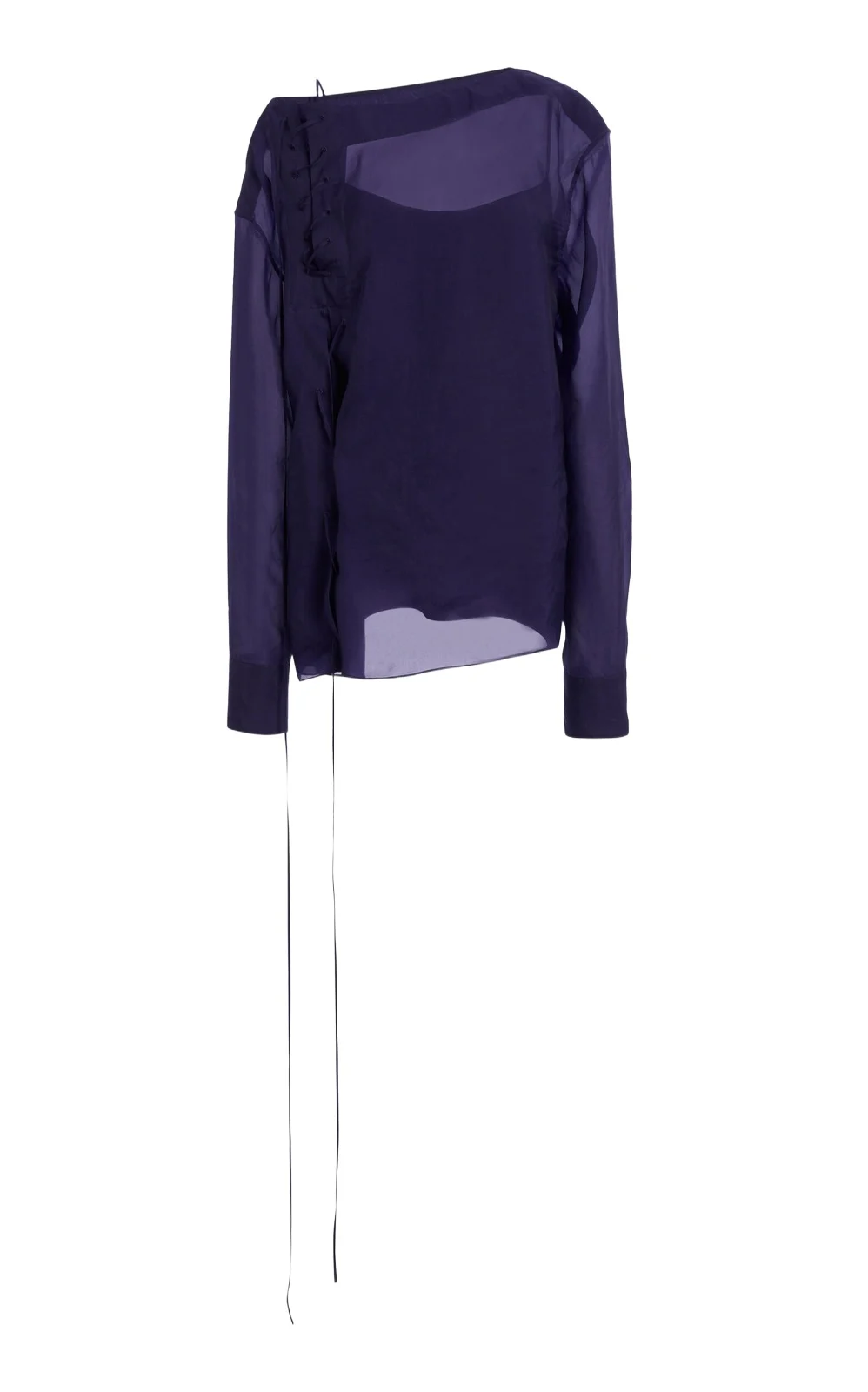 Ferragamo Draped Organza Top