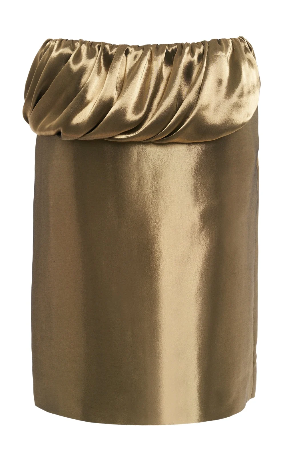 Metallic Lamé Midi Skirt