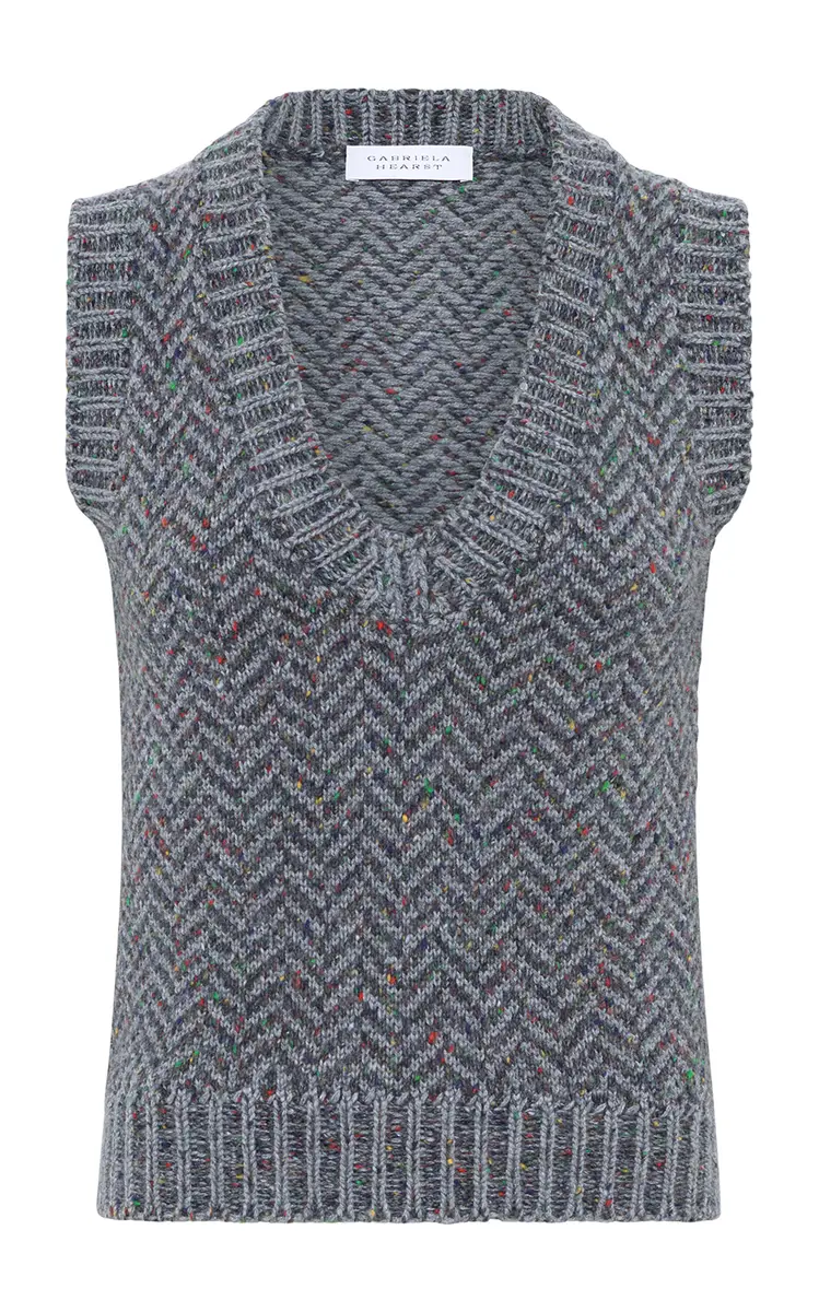 Cresset Knit Cashmere Vest Sweater Cresset Knit Cashmere Vest Sweater
