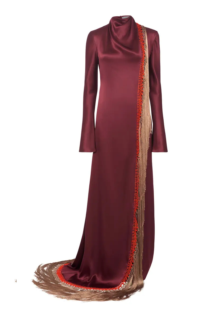 Anne Macrame Silk Maxi Dress Anne Macrame Silk Maxi Dress