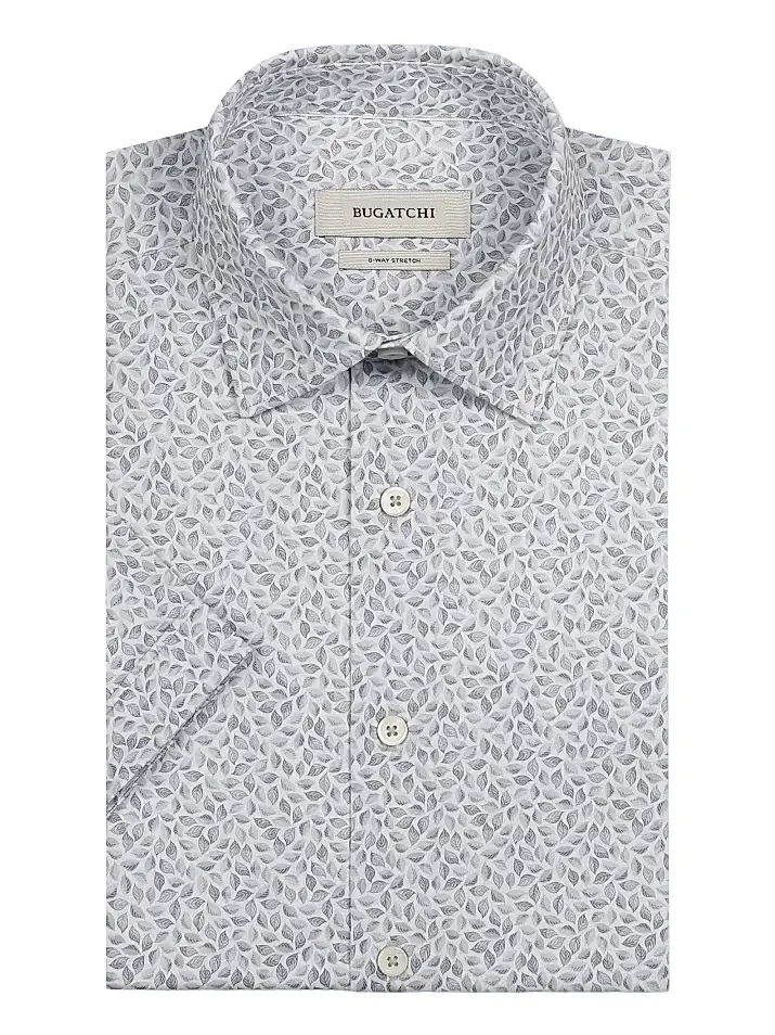Bugatchi Men's Miles Ooohcotton Short-Sleeve Shirt