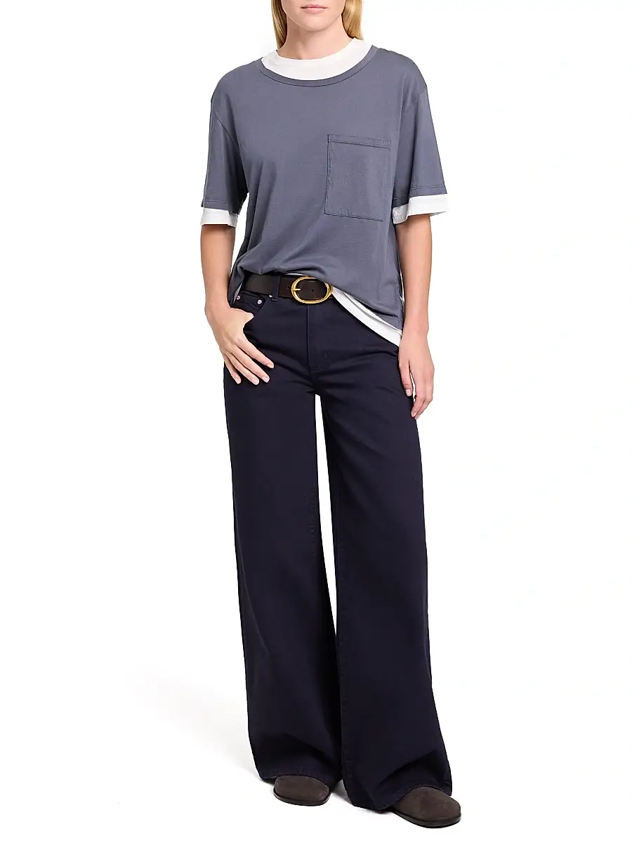 TWP Women's Double Up Cotton T-Shirt | Thumbnail 2 TWP Women's Double Up Cotton T-Shirt | Thumbnail 2
