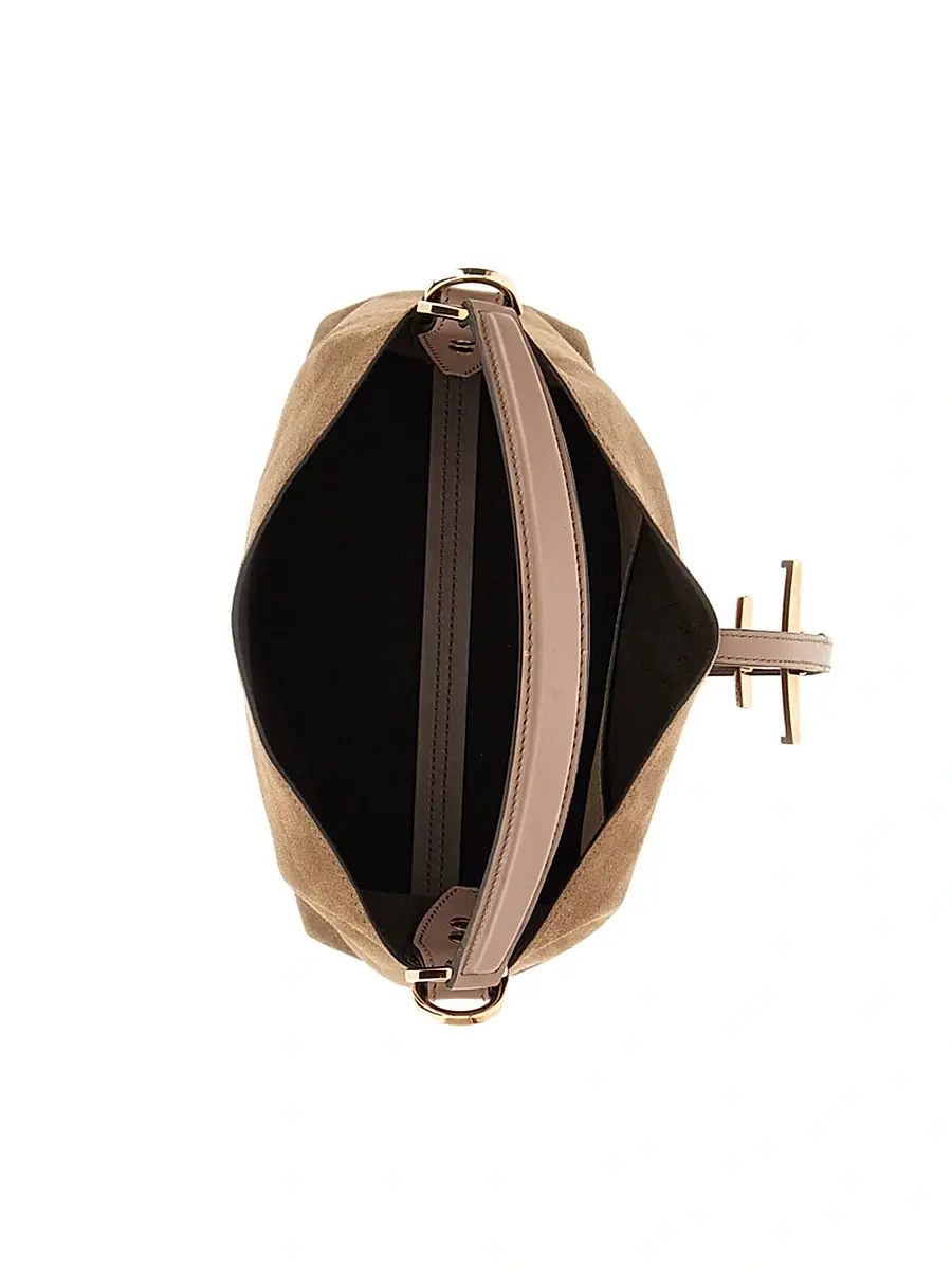 Tod's Women's Small T Timeless Suede Tote Bag | Thumbnail 3 Tod's Women's Small T Timeless Suede Tote Bag | Thumbnail 3