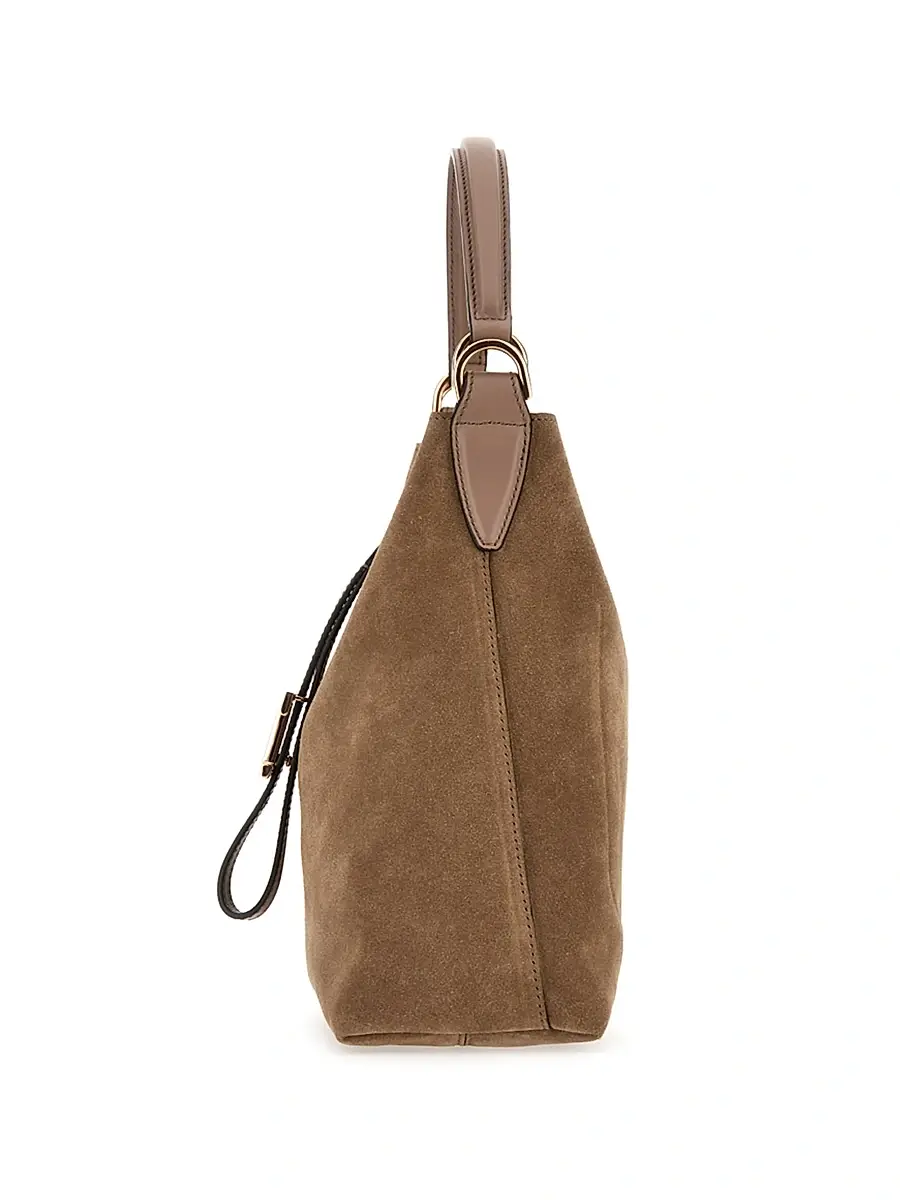 Tod's Women's Small T Timeless Suede Tote Bag | Thumbnail 4 Tod's Women's Small T Timeless Suede Tote Bag | Thumbnail 4