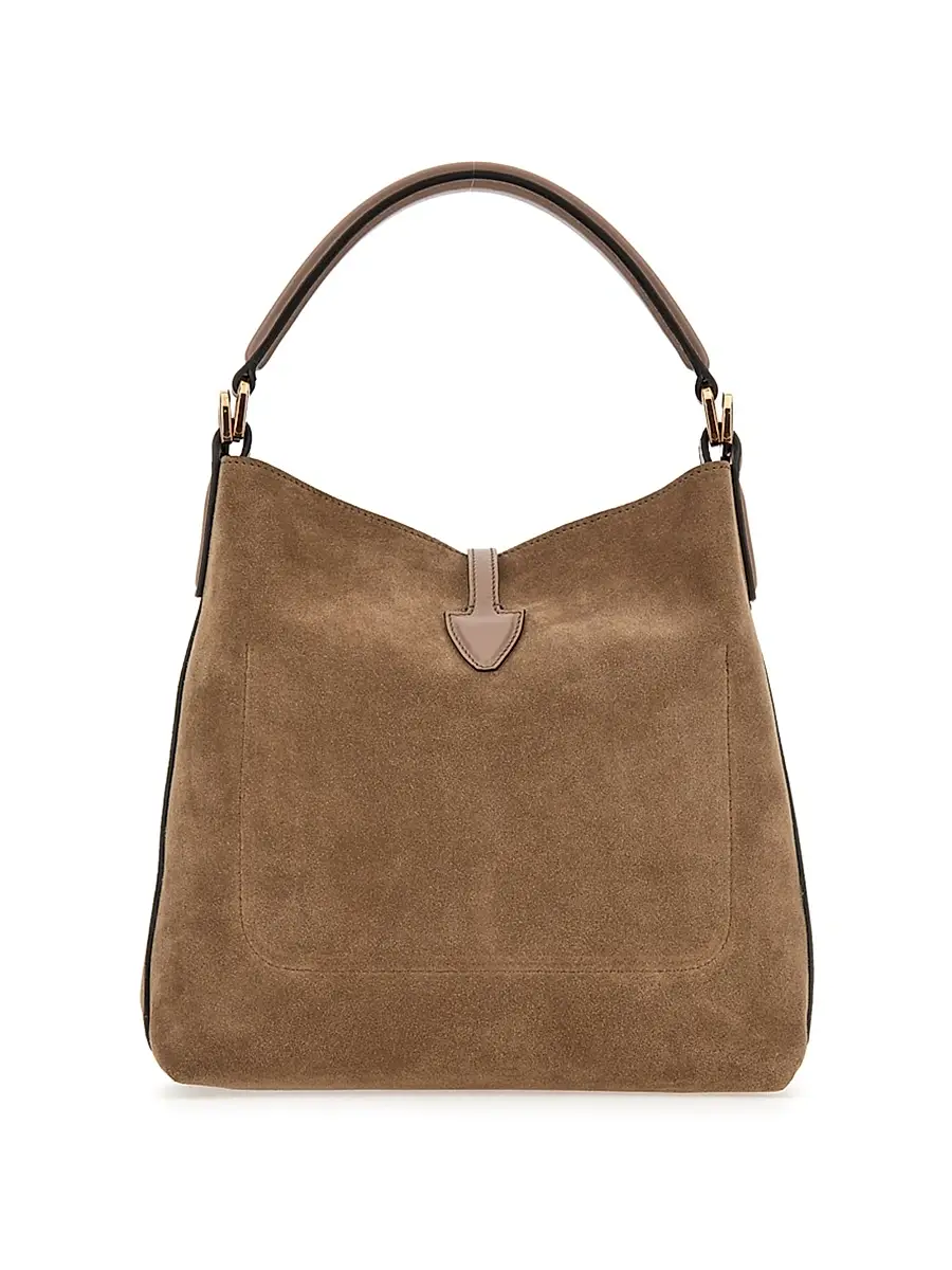 Tod's Women's Small T Timeless Suede Tote Bag | Thumbnail 5 Tod's Women's Small T Timeless Suede Tote Bag | Thumbnail 5