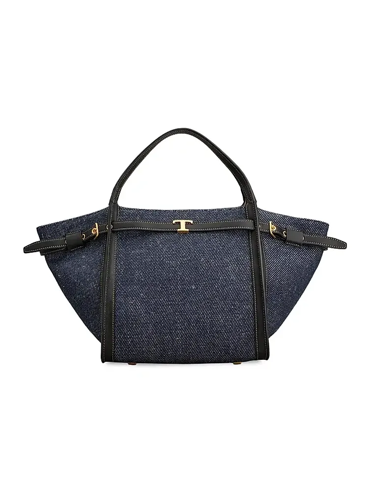 Women's Canvas & Leather Shopping Tote Bag Women's Canvas & Leather Shopping Tote Bag
