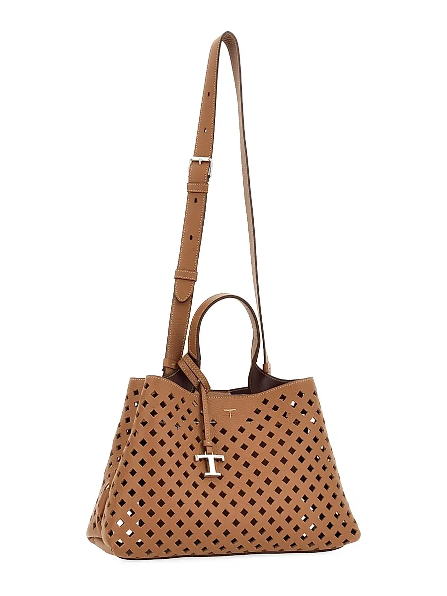 Tod's Women's Small Perforated Leather Top Handle Bag | Thumbnail 2 Tod's Women's Small Perforated Leather Top Handle Bag | Thumbnail 2
