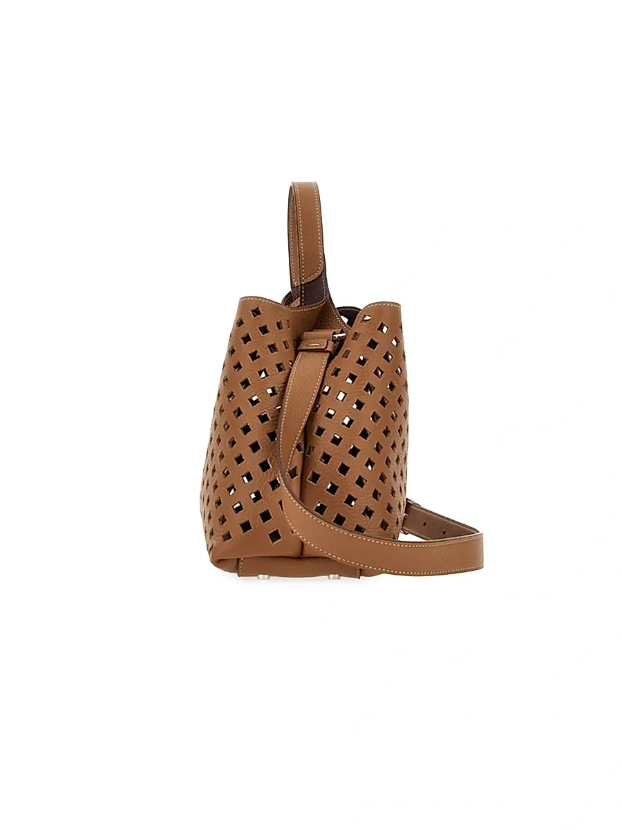 Tod's Women's Small Perforated Leather Top Handle Bag | Thumbnail 5 Tod's Women's Small Perforated Leather Top Handle Bag | Thumbnail 5