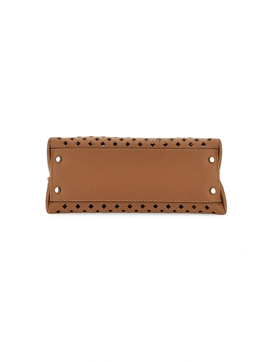 Tod's Women's Small Perforated Leather Top Handle Bag | Thumbnail 6 Tod's Women's Small Perforated Leather Top Handle Bag | Thumbnail 6