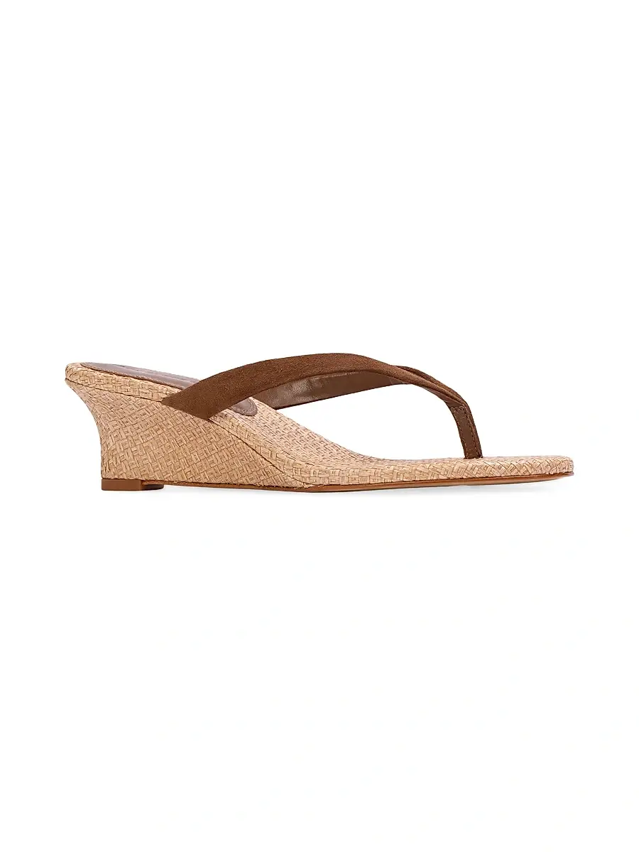 Black Suede Studio Women's Easy 50MM Suede Mule Sandals | Thumbnail 2