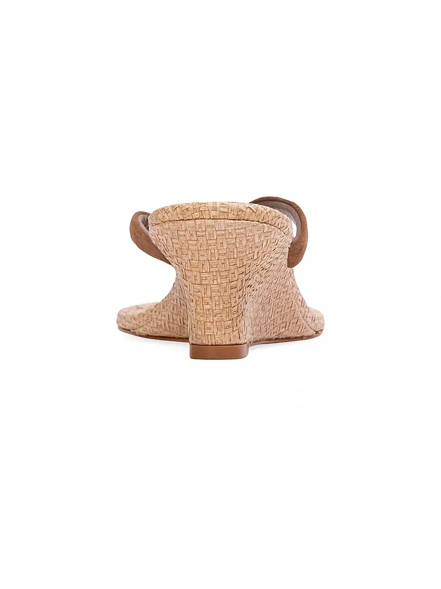 Black Suede Studio Women's Easy 50MM Suede Mule Sandals | Thumbnail 4