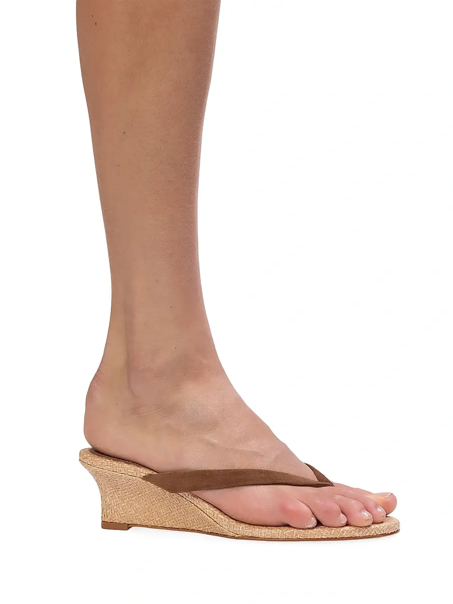 Black Suede Studio Women's Easy 50MM Suede Mule Sandals | Thumbnail 5