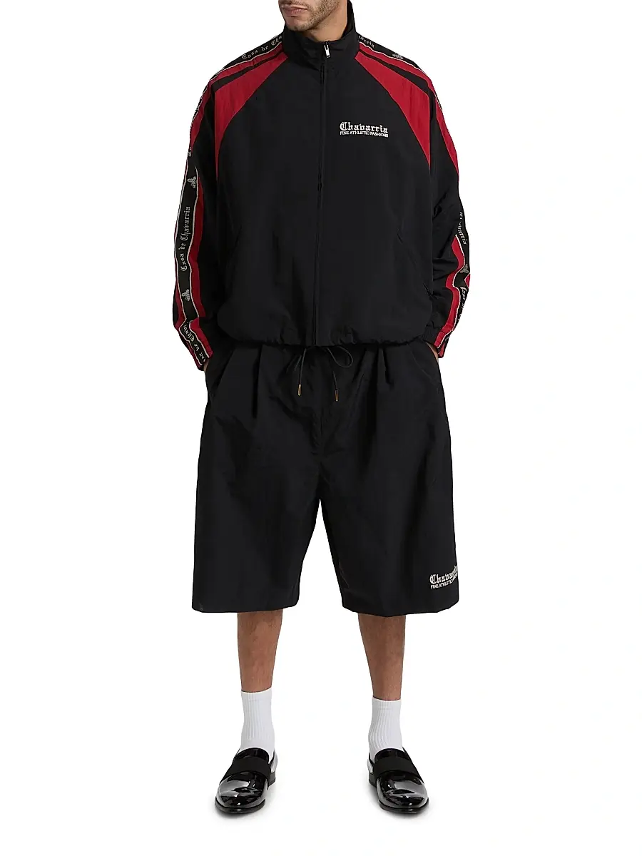 Willy Chavarria Men's Casa De Chavarria Orale Track Shorts | Thumbnail 2 Willy Chavarria Men's Casa De Chavarria Orale Track Shorts | Thumbnail 2