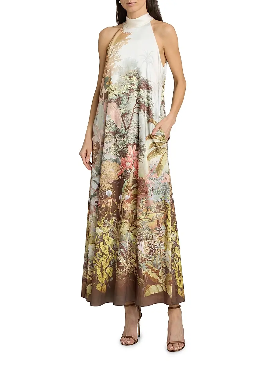 Kobi Halperin Women's Autumn Edens Valley Print Cover-Up Dress | Thumbnail 3 Kobi Halperin Women's Autumn Edens Valley Print Cover-Up Dress | Thumbnail 3