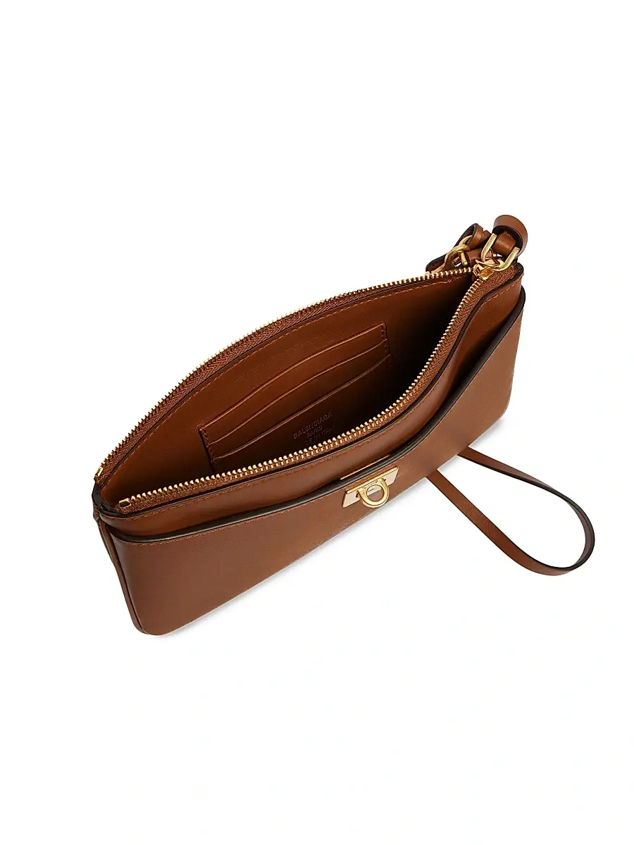 Balenciaga Women's Rodeo Phone Pouch - Brown Gold | Thumbnail 3 Balenciaga Women's Rodeo Phone Pouch - Brown Gold | Thumbnail 3