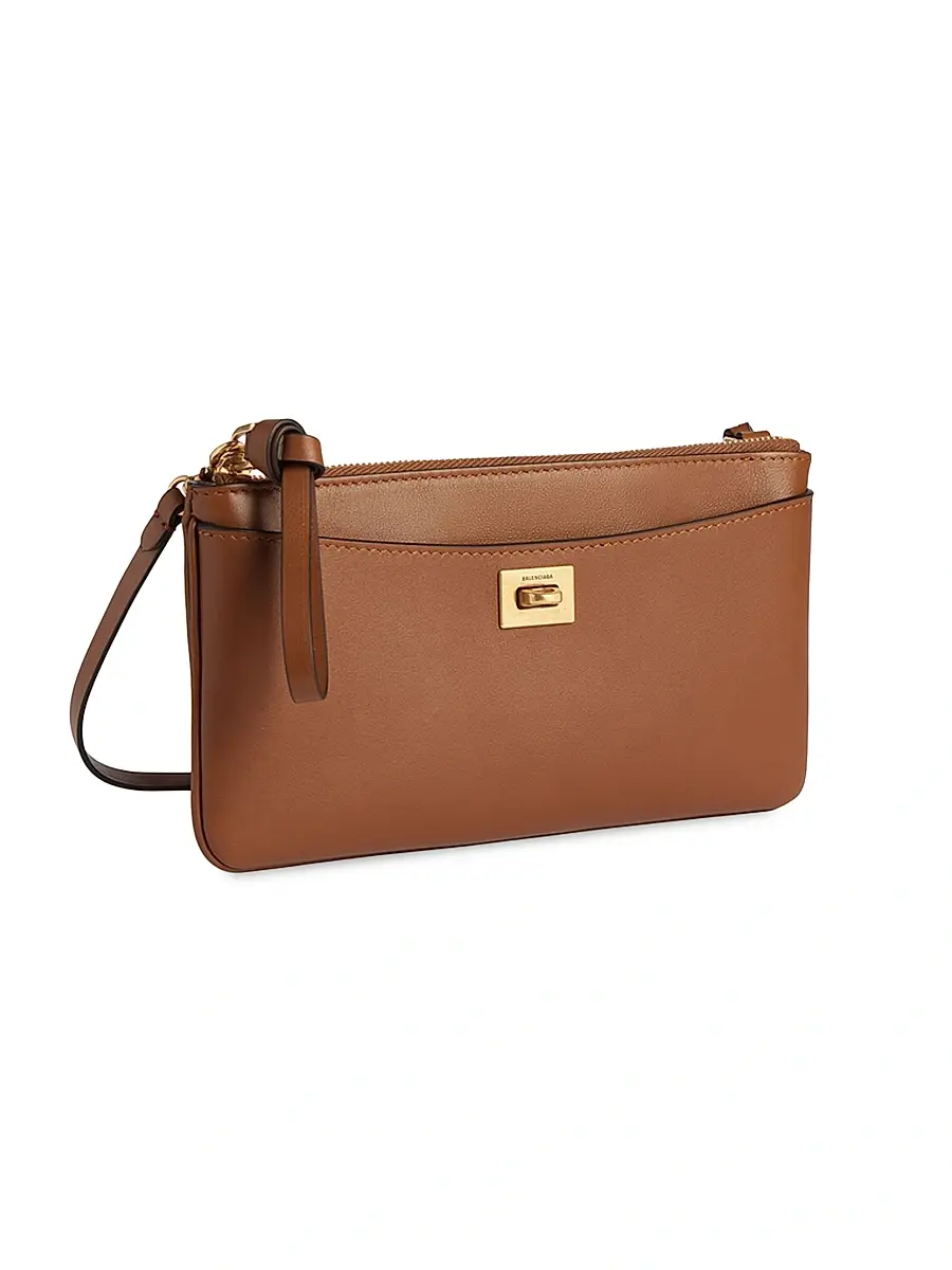 Balenciaga Women's Rodeo Phone Pouch - Brown Gold | Thumbnail 4 Balenciaga Women's Rodeo Phone Pouch - Brown Gold | Thumbnail 4