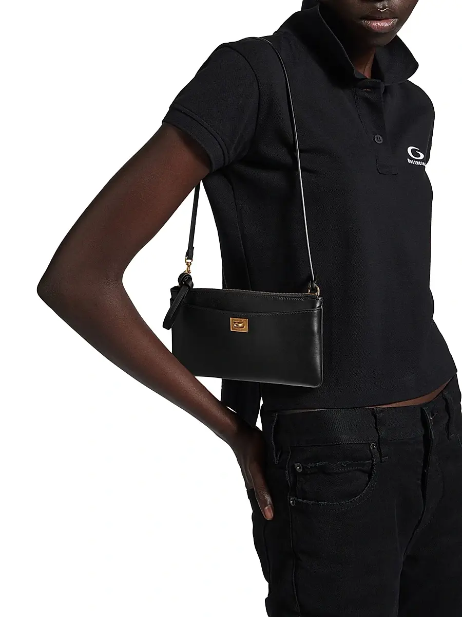 Balenciaga Women's Rodeo Phone Pouch - Brown Gold | Thumbnail 10 Balenciaga Women's Rodeo Phone Pouch - Brown Gold | Thumbnail 10
