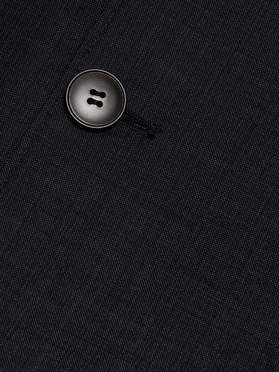 Canali Men's Denim-Effect Wool Raincoat | Thumbnail 7 Canali Men's Denim-Effect Wool Raincoat | Thumbnail 7