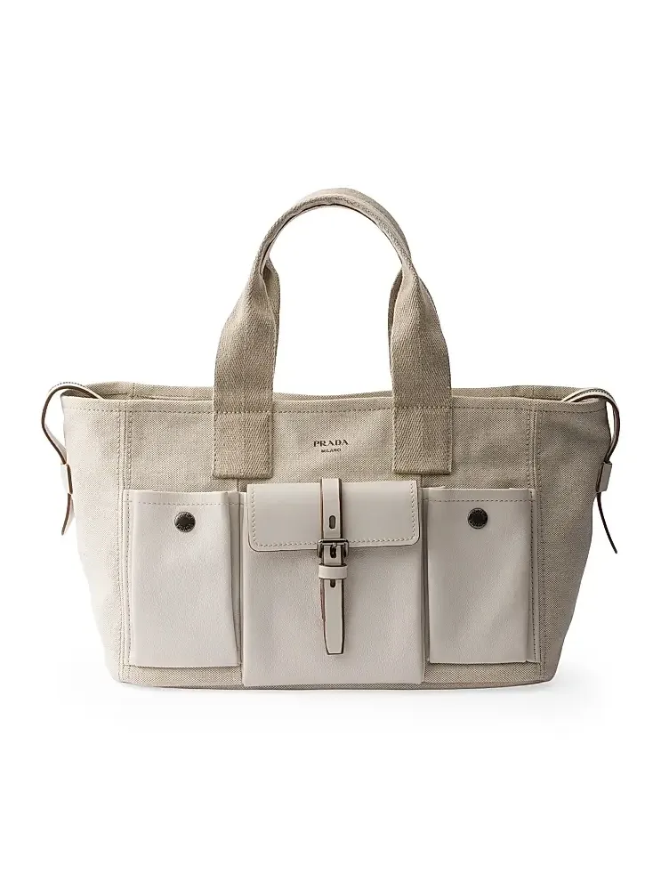 Women's Route Large Canvas and Leather Tote Bag Women's Route Large Canvas and Leather Tote Bag