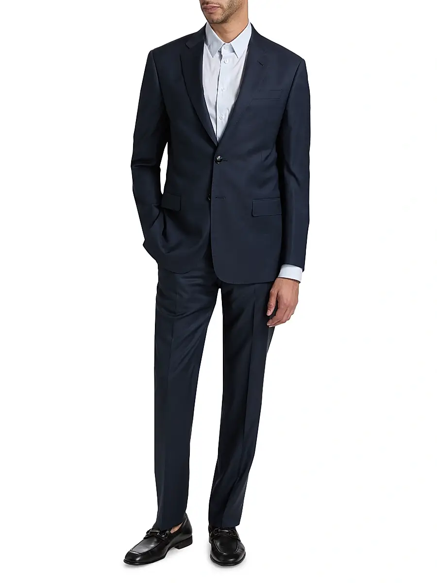 Giorgio Armani Men's Soft Tailored Wool Suit | Thumbnail 3