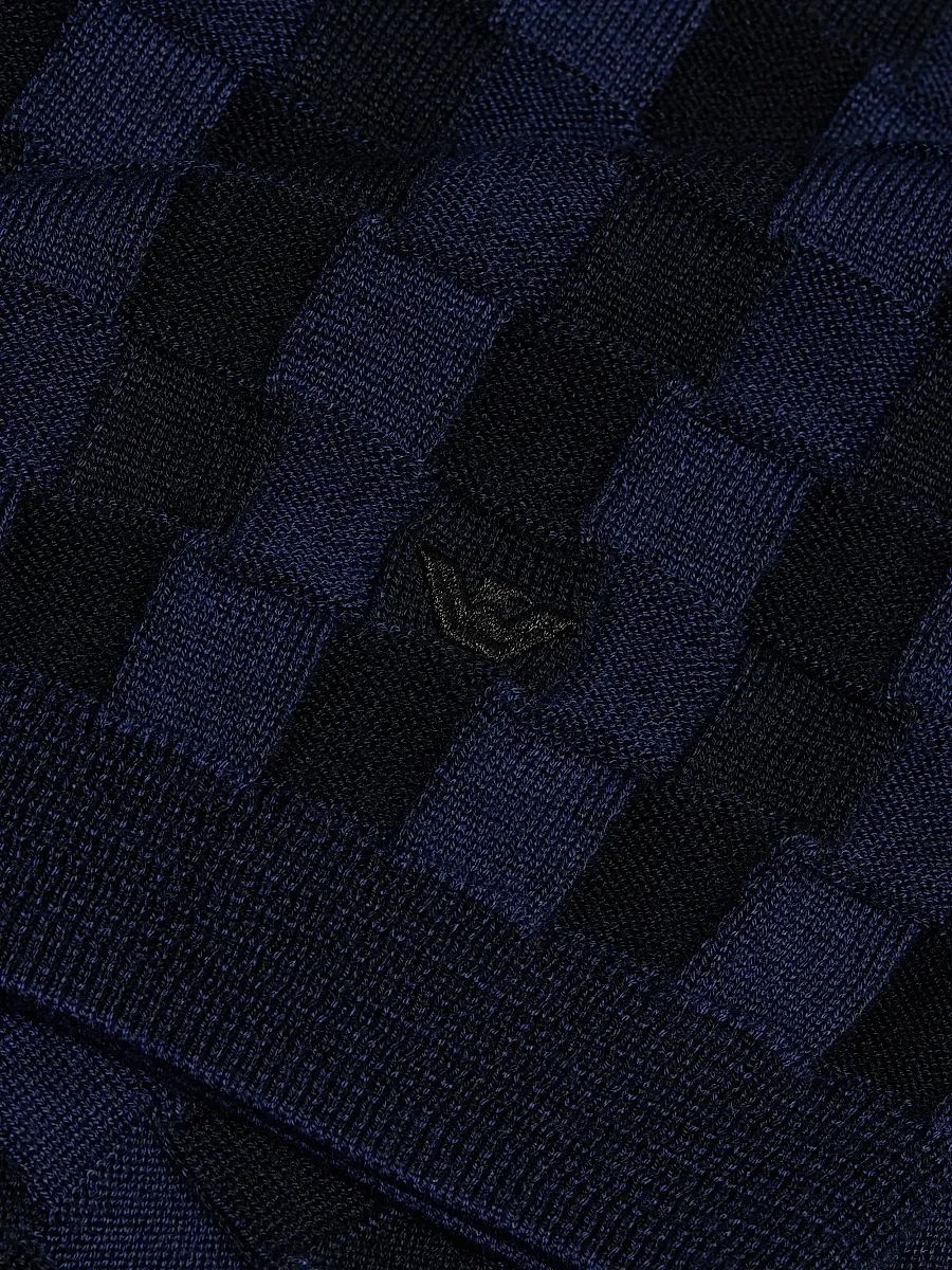 Emporio Armani Men's Lattice Wool-Blend Crewneck Sweater | Thumbnail 7