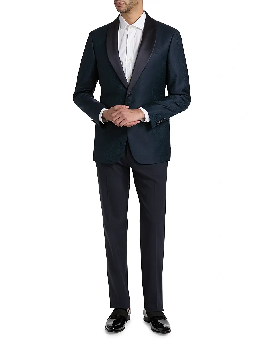 Emporio Armani Men's Dinner Virgin Wool Jacket | Thumbnail 2 Emporio Armani Men's Dinner Virgin Wool Jacket | Thumbnail 2