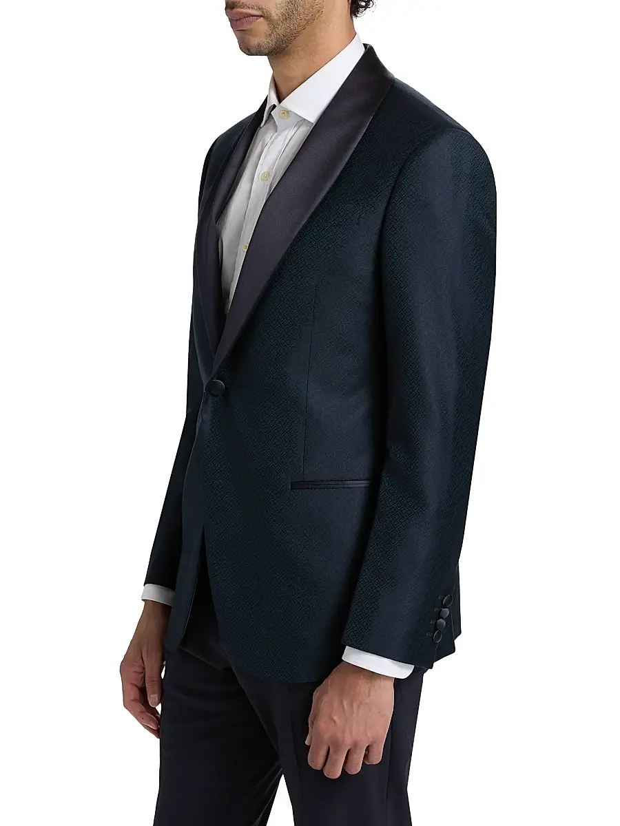 Emporio Armani Men's Dinner Virgin Wool Jacket | Thumbnail 4 Emporio Armani Men's Dinner Virgin Wool Jacket | Thumbnail 4