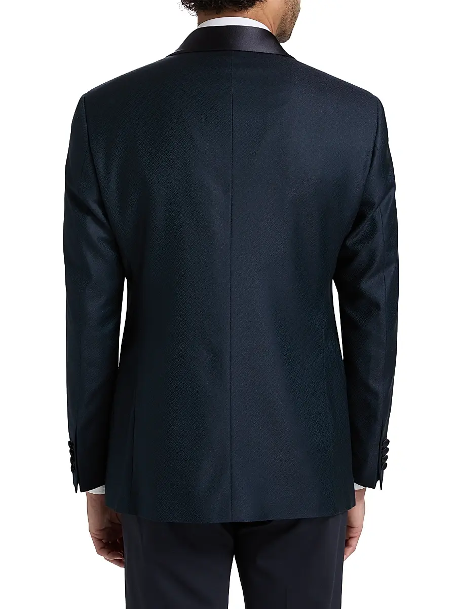Emporio Armani Men's Dinner Virgin Wool Jacket | Thumbnail 5 Emporio Armani Men's Dinner Virgin Wool Jacket | Thumbnail 5