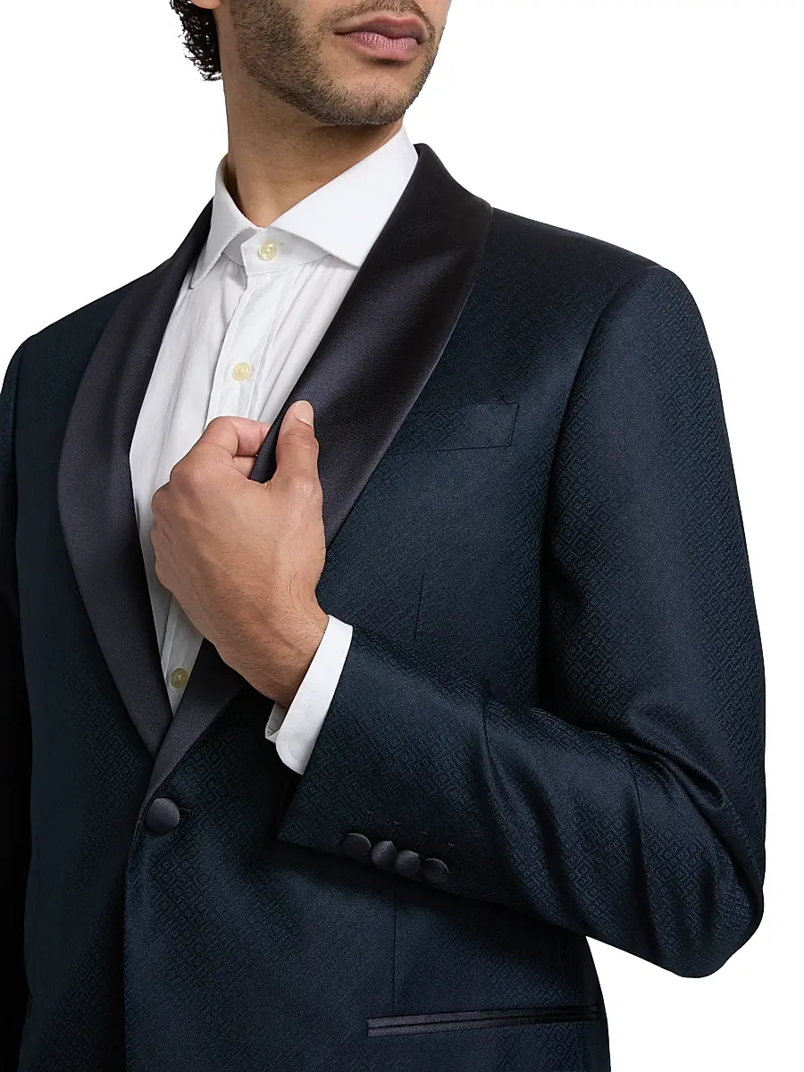 Emporio Armani Men's Dinner Virgin Wool Jacket | Thumbnail 6 Emporio Armani Men's Dinner Virgin Wool Jacket | Thumbnail 6