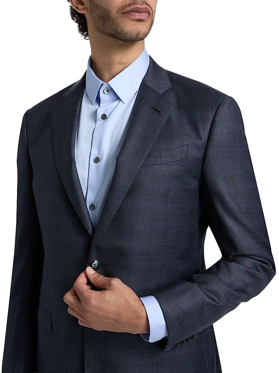 Giorgio Armani Men's Micro Check Windowpane Suit | Thumbnail 6 Giorgio Armani Men's Micro Check Windowpane Suit | Thumbnail 6