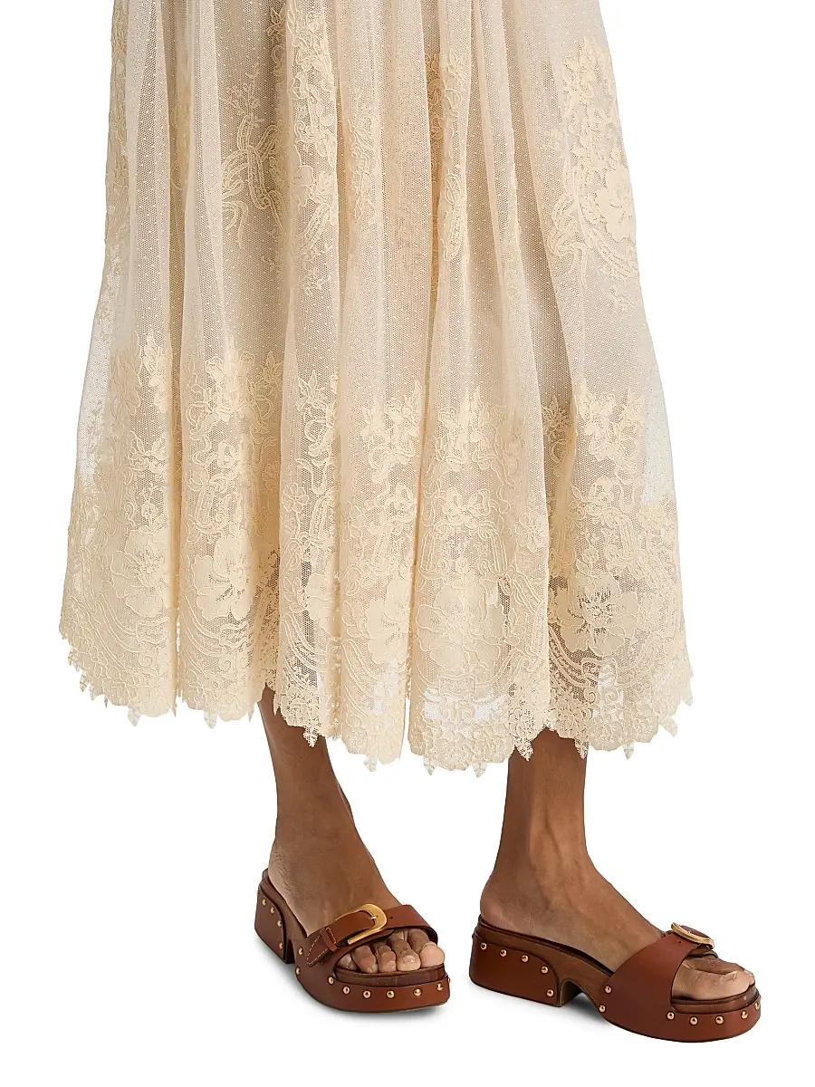 Zimmermann Women's Luna Floral Lace Maxi Skirt | Thumbnail 6