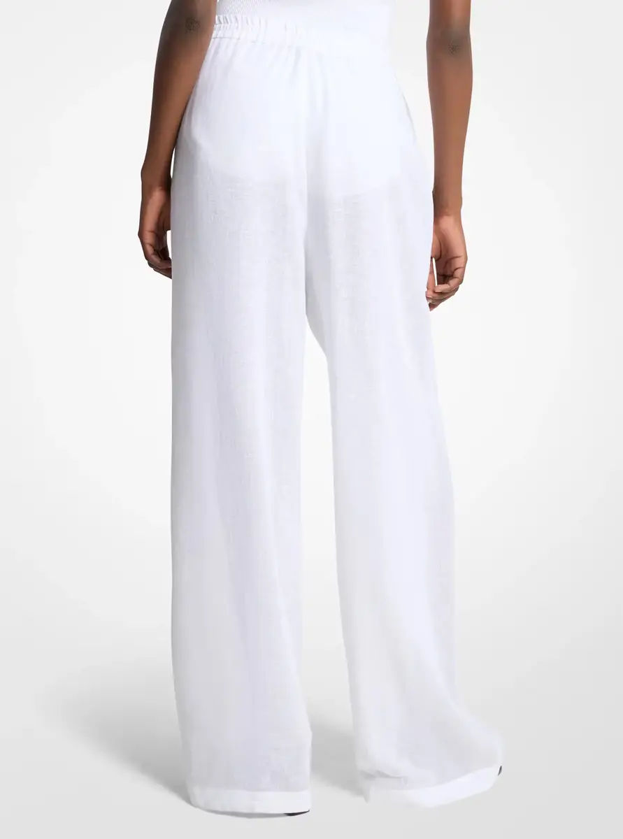 Michael Kors Collection Linen Gauze Pajama Pants in | Thumbnail 5 Michael Kors Collection Linen Gauze Pajama Pants in | Thumbnail 5