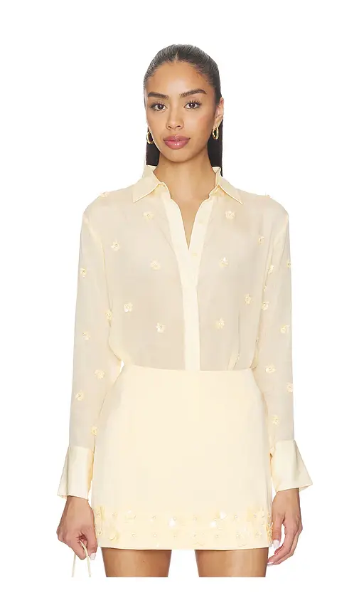 Karina Grimaldi Ayla Embroidered Shirt | Image 1 Karina Grimaldi Ayla Embroidered Shirt | Image 1