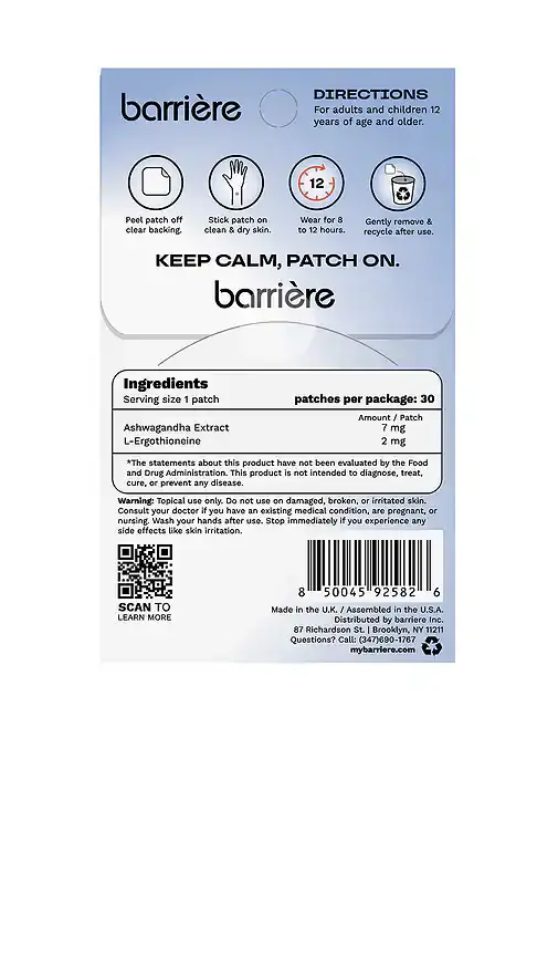 barrière Everyday Calm Patch 30 Pack | Thumbnail 2 barrière Everyday Calm Patch 30 Pack | Thumbnail 2