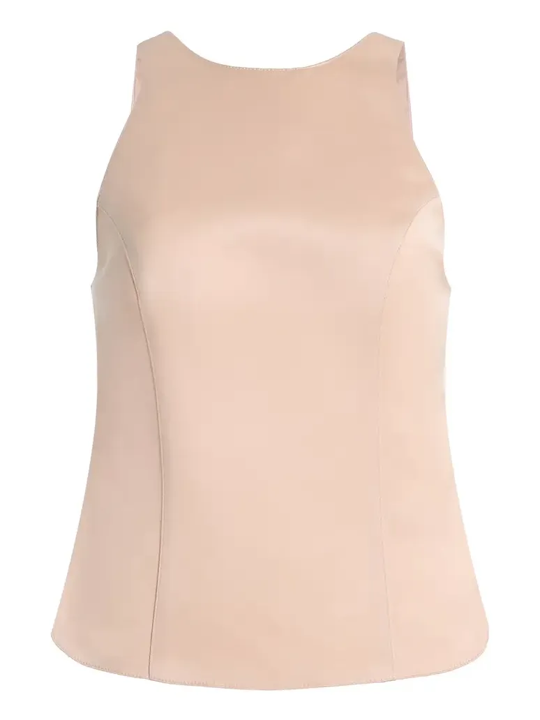 Backless Sateen Top Backless Sateen Top