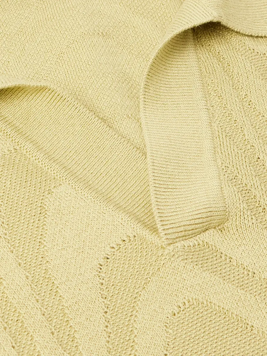 Frescobol Carioca Rino Cotton and Silk-Blend Polo Shirt - Men | Thumbnail 5 Frescobol Carioca Rino Cotton and Silk-Blend Polo Shirt - Men | Thumbnail 5