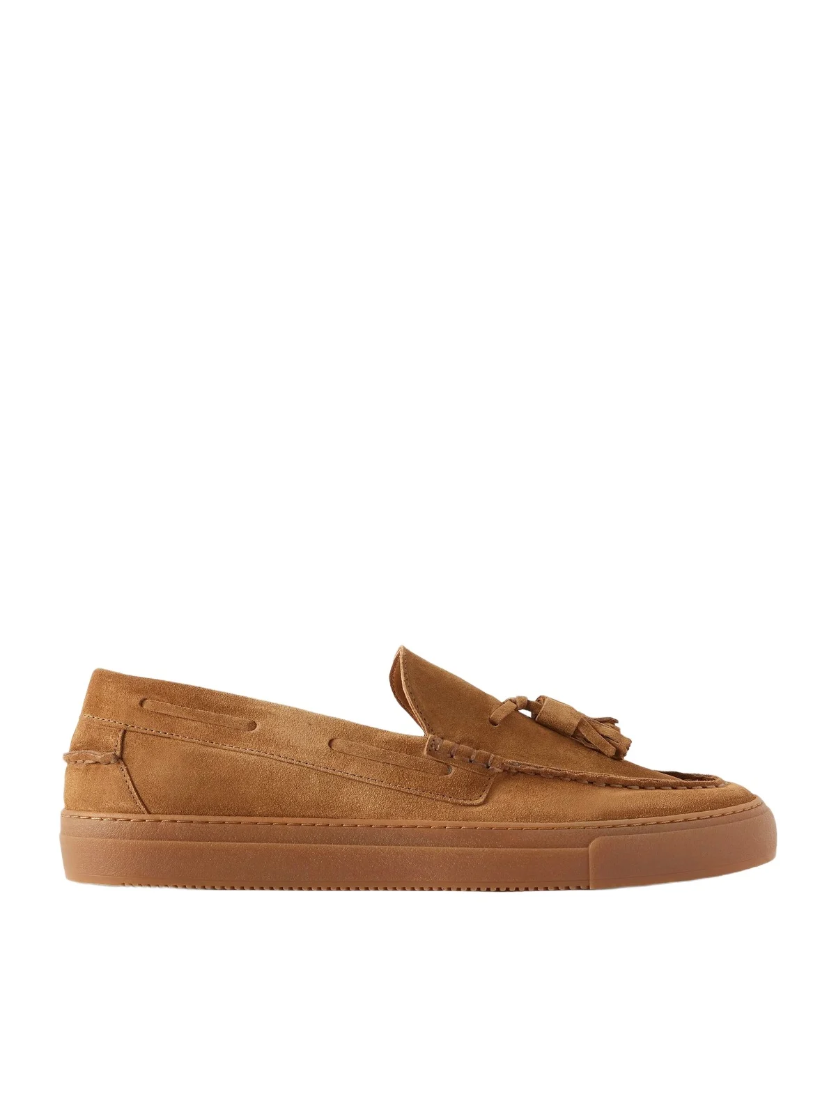 Tasselled Suede Boat Shoes - Men Tasselled Suede Boat Shoes - Men