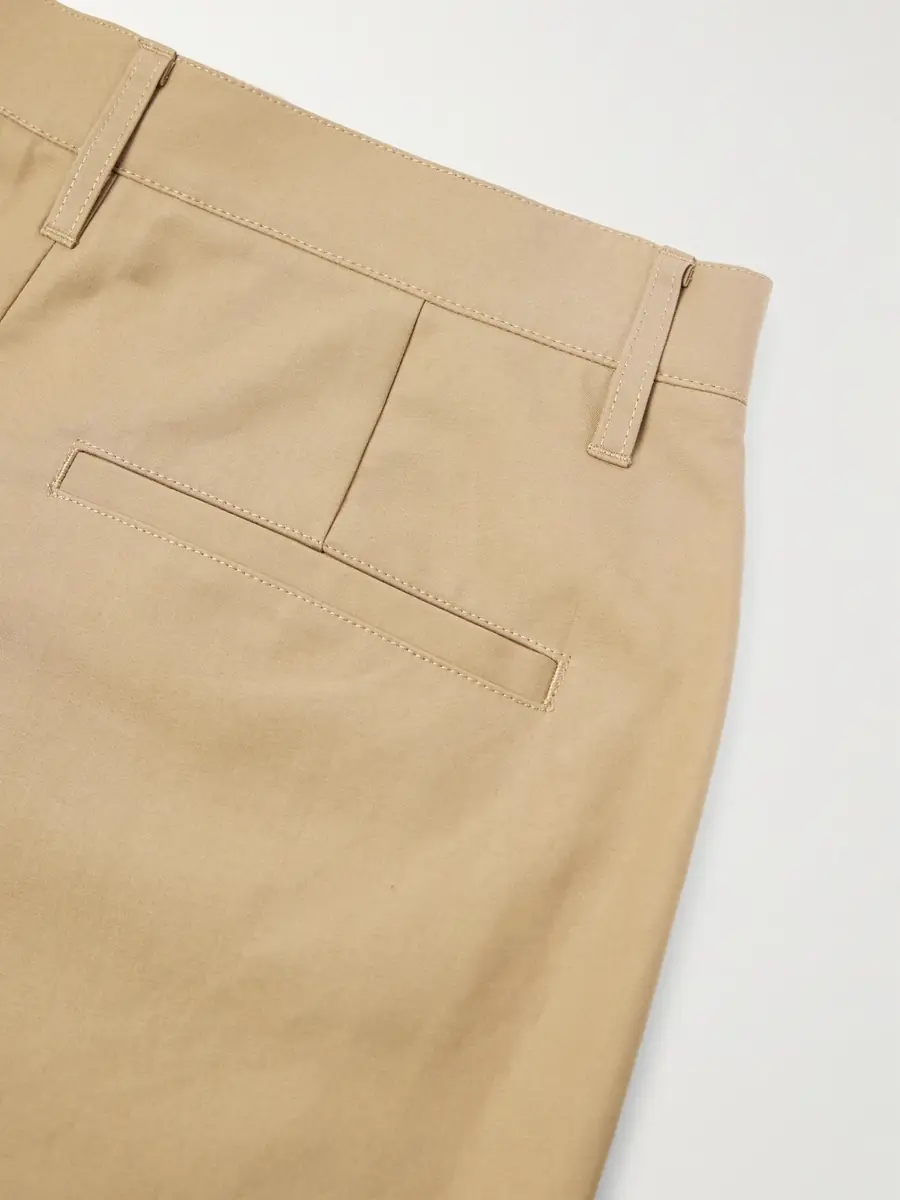 Amomento Tapered Pleated Cotton Trousers - Men | Thumbnail 5