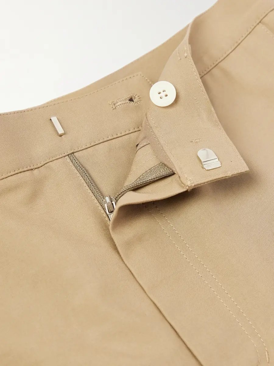 Amomento Tapered Pleated Cotton Trousers - Men | Thumbnail 6