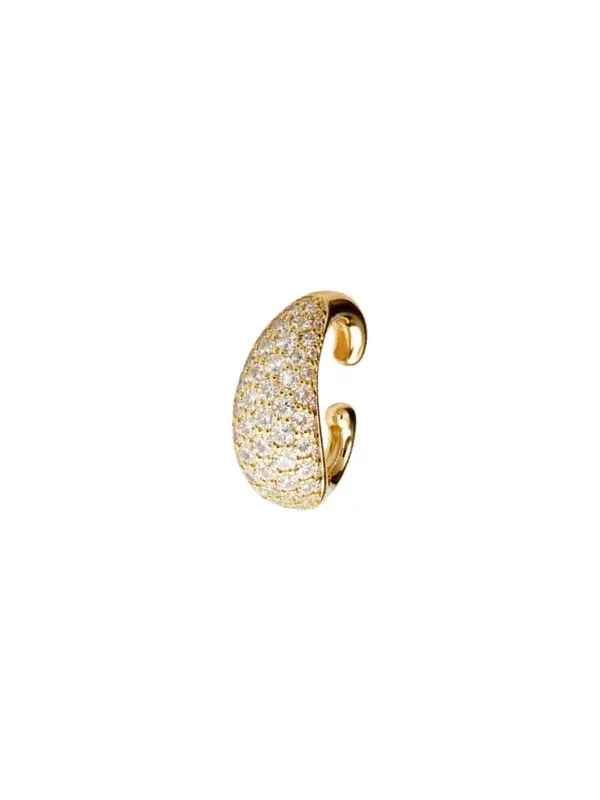 1.25cts Diamond 18K Gold Pave Ear Cuff