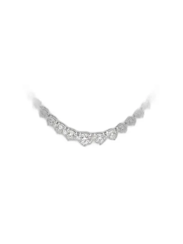 5.47ct Diamond 18K Gold Graduated Tennis Necklace 5.47ct Diamond 18K Gold Graduated Tennis Necklace
