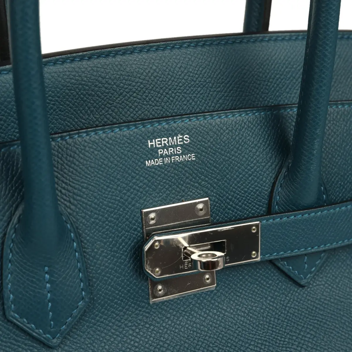 HERMÈS Pre-owned Hermes Birkin 35 Colvert Epsom Palladium Hardware | Thumbnail 7